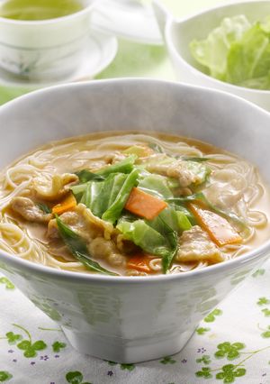 春キャベツの豚汁風そうめん-レシピのメイン写真