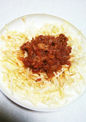 キャベツミートソースサラダ-レシピのメイン写真