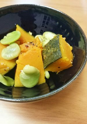 彩り鮮やか☆空豆とカボチャの洋風煮物-レシピのメイン写真