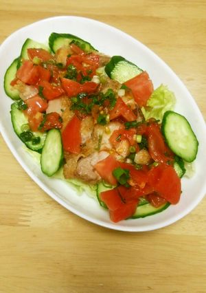鶏肉のフレッシュトマトソース-レシピのメイン写真