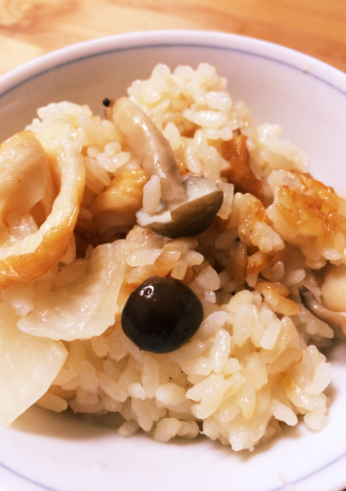 ちくわと大根としめじの炊き込みごはん-レシピのメイン写真