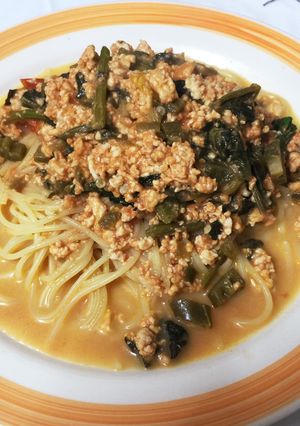 鶏ひき肉とトマトのパスタ☆-レシピのメイン写真