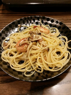 アヒージョ残りのオイルでパスタ-レシピのメイン写真