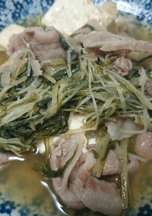 水菜と豚バラのおろし煮-レシピのメイン写真