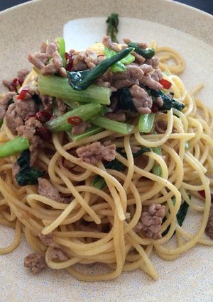 和風ピリ辛パスタ-レシピのメイン写真