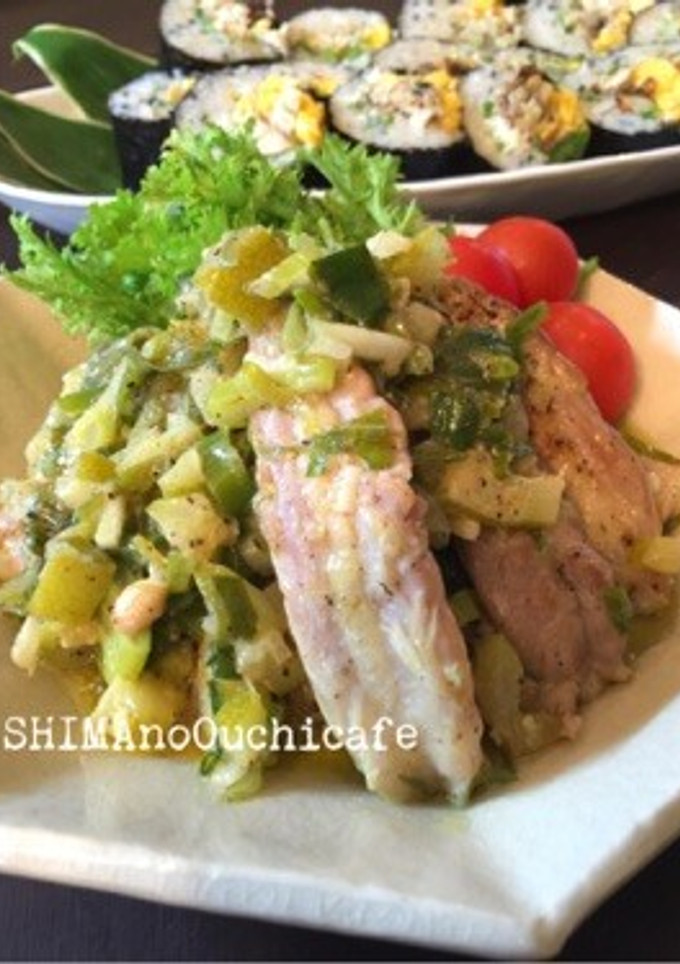 鶏セセリのネギ塩レモン炒め-レシピのメイン写真