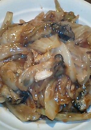 辛ウマ!牡蠣とキャベツの豆豉醤炒め-レシピのメイン写真