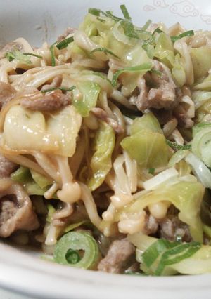 豚肉とキャベツの簡単カラシ炒め-レシピのメイン写真