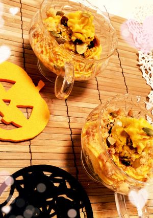 カボチャのチーズムース クッキー添え-レシピのメイン写真