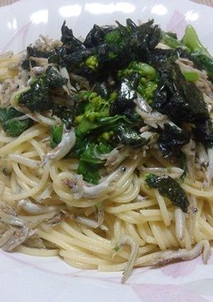 春の味、いかなごの釜揚げと菜の花のパスタ-レシピのメイン写真