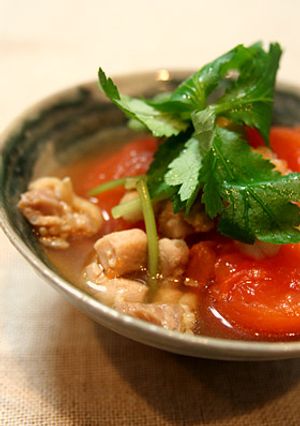 トマト・鶏のあんかけ煮-レシピのメイン写真