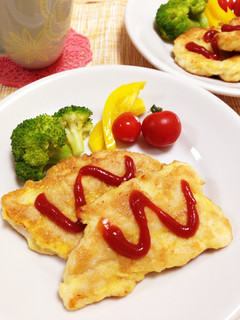 ほんのりチーズ風味*ササミのピカタ-レシピのメイン写真