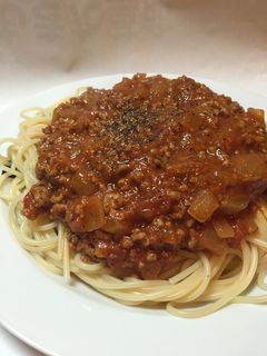 超簡単!少ない材料でミートスパゲッティー-レシピのメイン写真