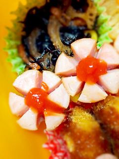 1分で簡単に♡お花ウィンナーの飾り切り♡-レシピのメイン写真