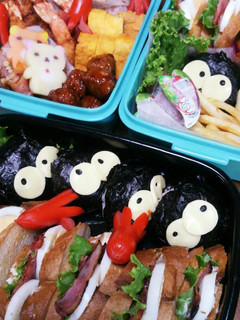 ドンと食べて!ザッ運動会弁当(キャラ弁)-レシピのメイン写真