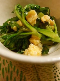 春菊と卵の炒め物☆-レシピのメイン写真