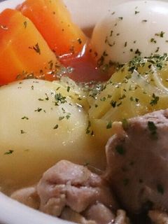 春キャベツと鶏肉のポトフ♪-レシピのメイン写真