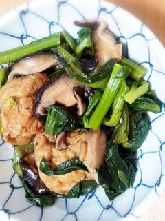 小松菜とがんもの煮物-レシピのメイン写真