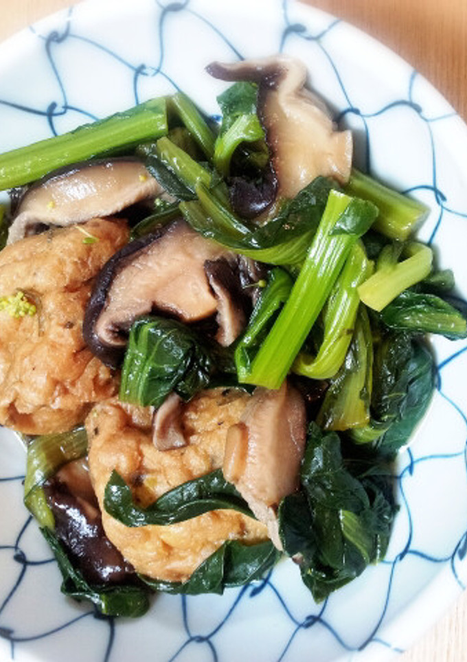 小松菜とがんもの煮物-レシピのメイン写真