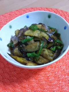 簡単★茄子とピーマンの味噌炒め-レシピのメイン写真