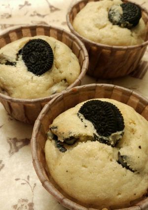 オレオとバナナのふんわりカップケーキ-レシピのメイン写真