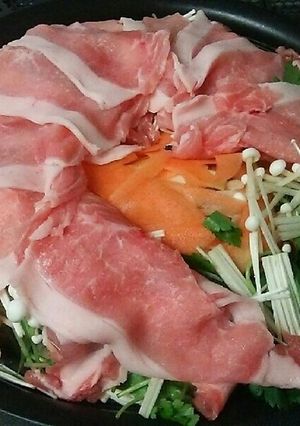ヘルシー豚ロースとたっぷり蒸し野菜サラダ-レシピのメイン写真