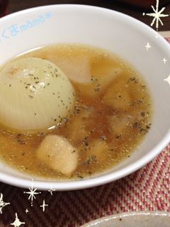 ほっこり♡簡単丸ごとオニオンスープ-レシピのメイン写真
