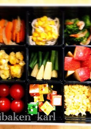 簡単野菜サラダオープンサンドイッチ-レシピのメイン写真