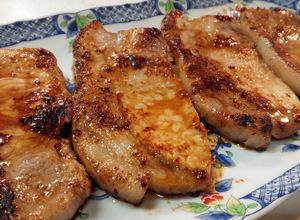 こってり甘々♪豚カツ肉の味噌ハチミツ焼-レシピのメイン写真