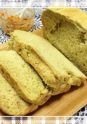 春の香り☆HBでヨモギ食パン-レシピのメイン写真