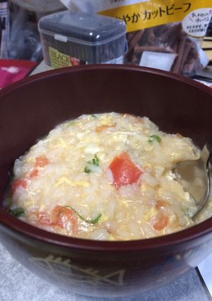 コンソメ卵粥-レシピのメイン写真