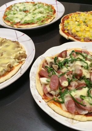 ピザ☆ある材料で簡単にソース&トッピング-レシピのメイン写真