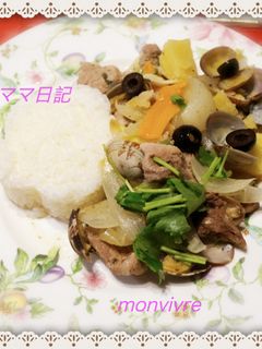 大葉で豚とあさりのアレンテージョ風-レシピのメイン写真