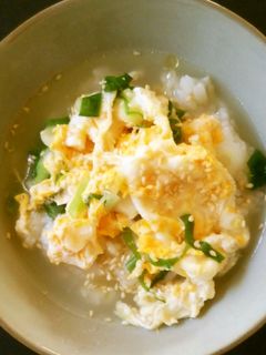 簡単!たまごスープかけご飯-レシピのメイン写真