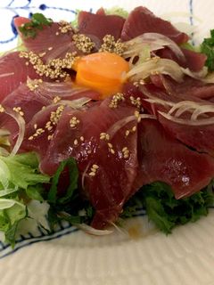 ☆カツオのユッケ風サラダ-レシピのメイン写真