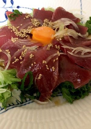 ☆カツオのユッケ風サラダ-レシピのメイン写真