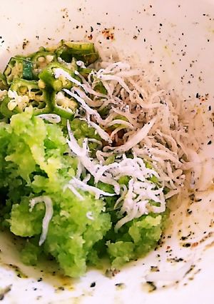さっぱり！しらすとオクラでおろし納豆-レシピのメイン写真