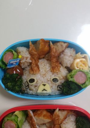 妖怪ウォッチ コマジロウキャラ弁-レシピのメイン写真
