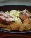 スパイシーなキャベツとサバ缶
