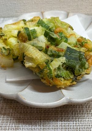 葉玉葱と桜海老のかき揚げ🦐-レシピのメイン写真