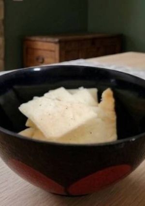 卵なし♪レンジ5分♪カリカリ米粉チーズ-レシピのメイン写真