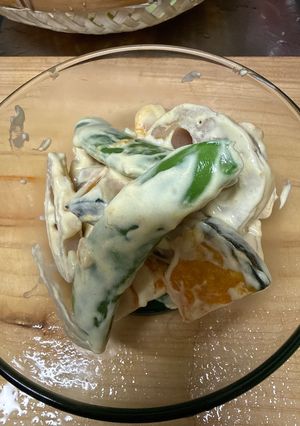 レンチン野菜のクリチーサラダ-レシピのメイン写真