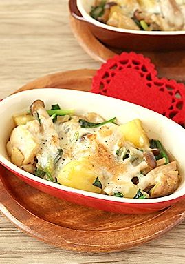 鶏肉とじゃが芋とほうれん草のチーズ焼き-レシピのメイン写真
