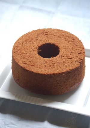 板チョコで☆チョコレートシフォンケーキ-レシピのメイン写真