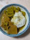簡単★夕食!セロリとスパムのカレーライス
