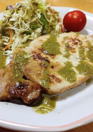 豚ロースとカット野菜の抹茶ドレッシング-レシピのメイン写真