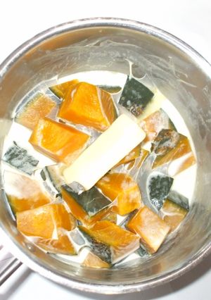 かぼちゃ牛乳煮♪子供もできる簡単レシピ-レシピのメイン写真