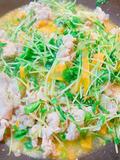 豚しゃぶのピリ辛みそみぞれ煮-レシピのメイン写真