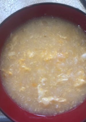 簡単美味しいたまご粥😋-レシピのメイン写真