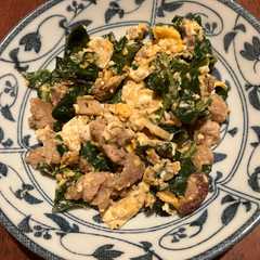 รูปของ おかわかめと豚肉のオイスターソース炒め